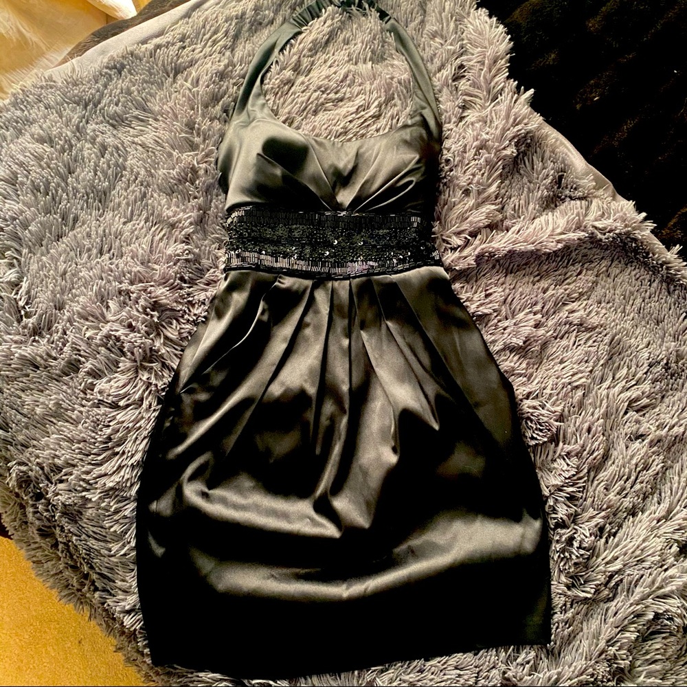 Black mini dress
